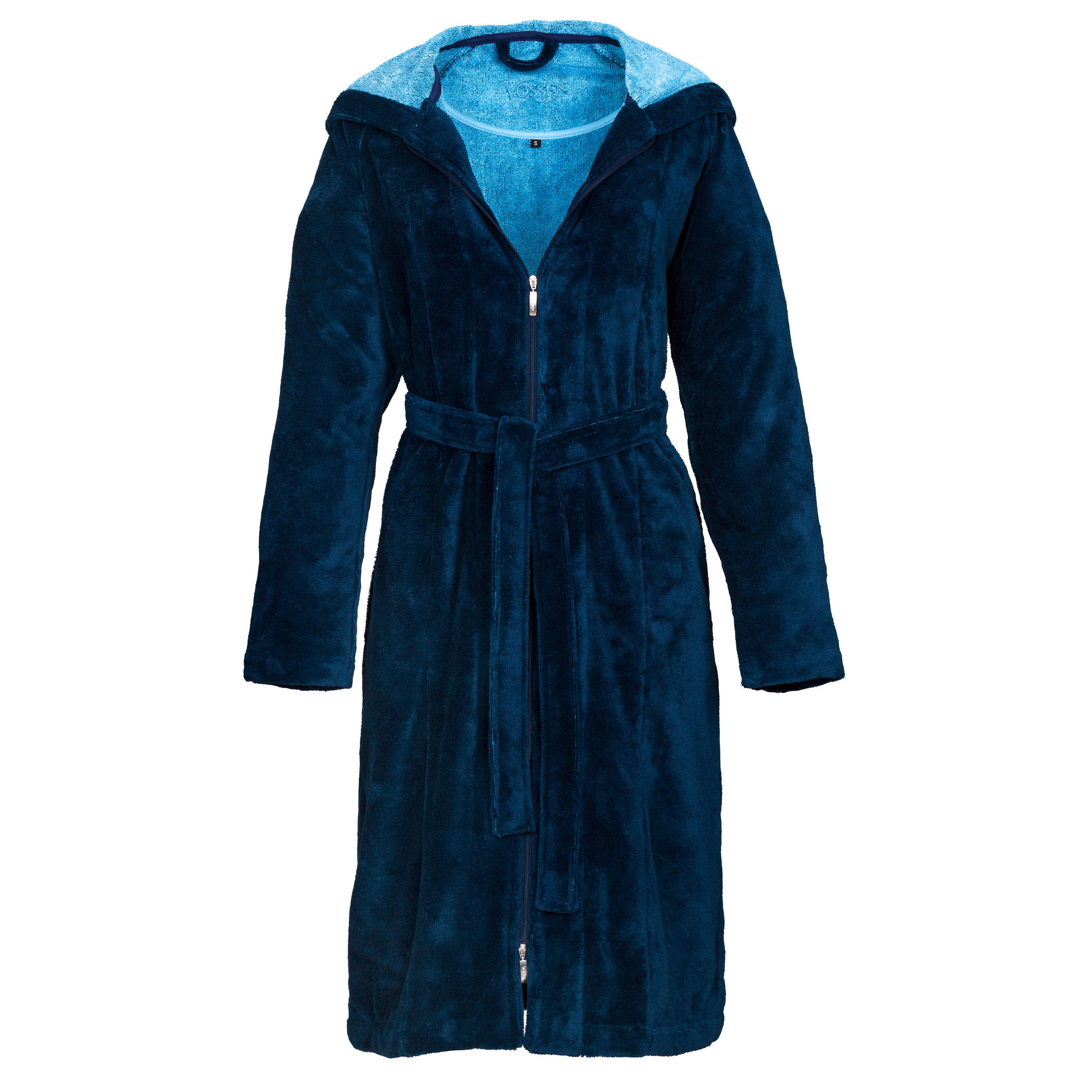 BADEMANTEL M Damen  - Blau, Basics, Textil (Mnull) - Vossen