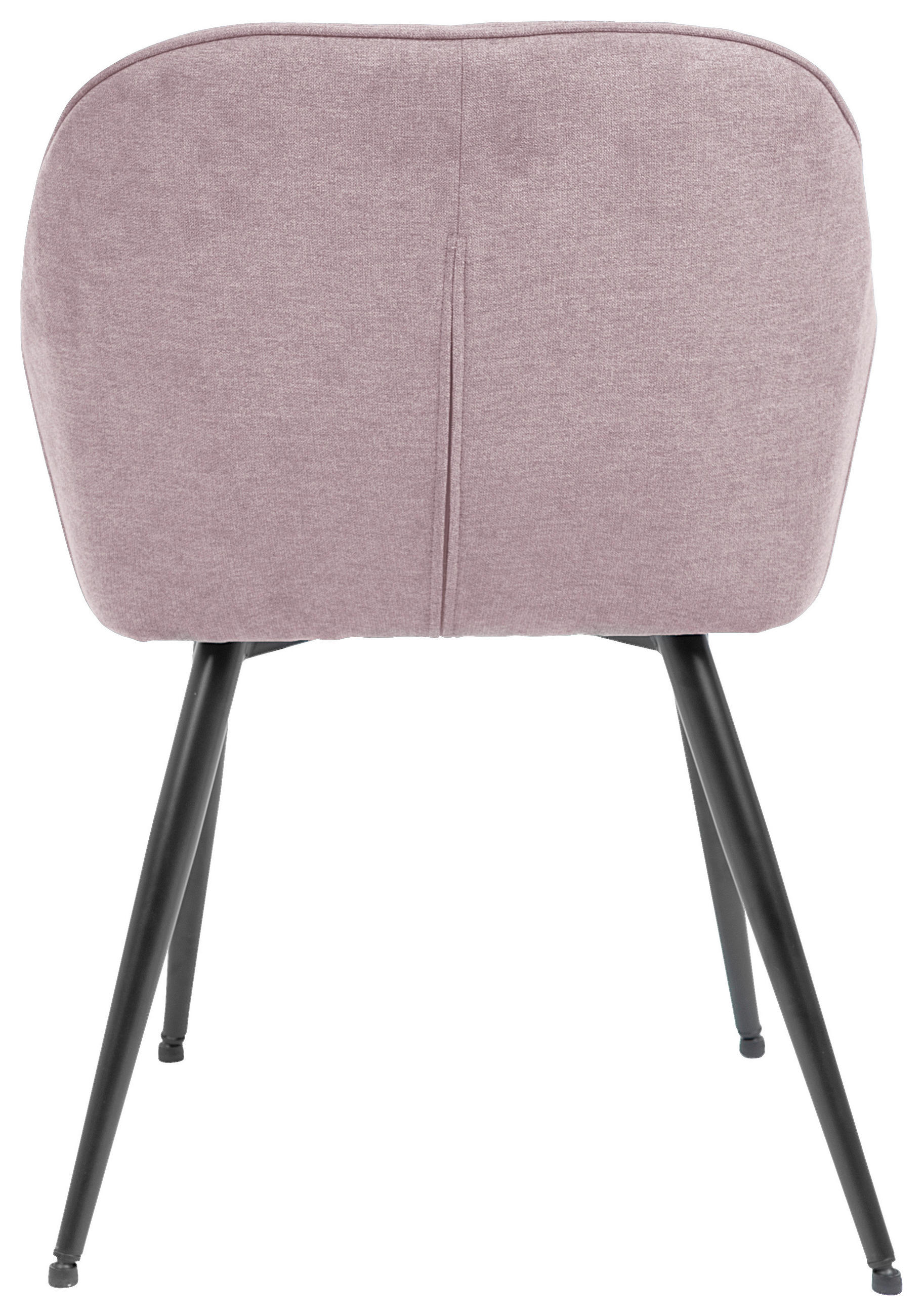 ARMLEHNSTUHL  in Eisen Webstoff  - Schwarz/Rosa, ROMANTIK / LANDHAUS, Textil/Metall (55/80/61cm) - Livetastic