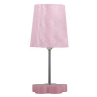 BORDSLAMPA Cat 14/14/32 cm   - pink, Trend, trämaterial/textil (14/14/32cm)