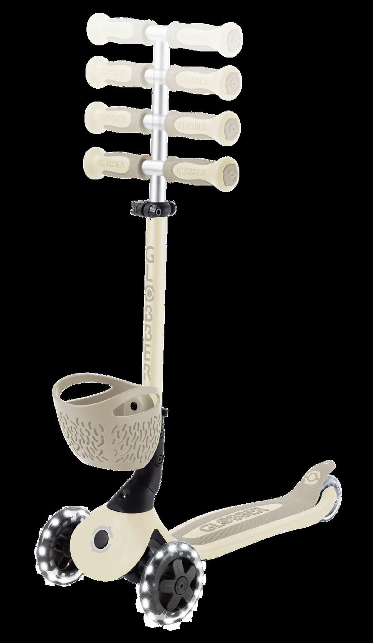 DREIRAD GO-UP BABY 360 LIGHTS  - Taupe, Basics, Kunststoff (75/29,5/102,5cm) - GLOBBER