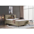 BOXBETT 140/200 cm  in Hellbraun  - Hellbraun/Schwarz, Design, Holz/Holzwerkstoff (140/200cm) - Xora