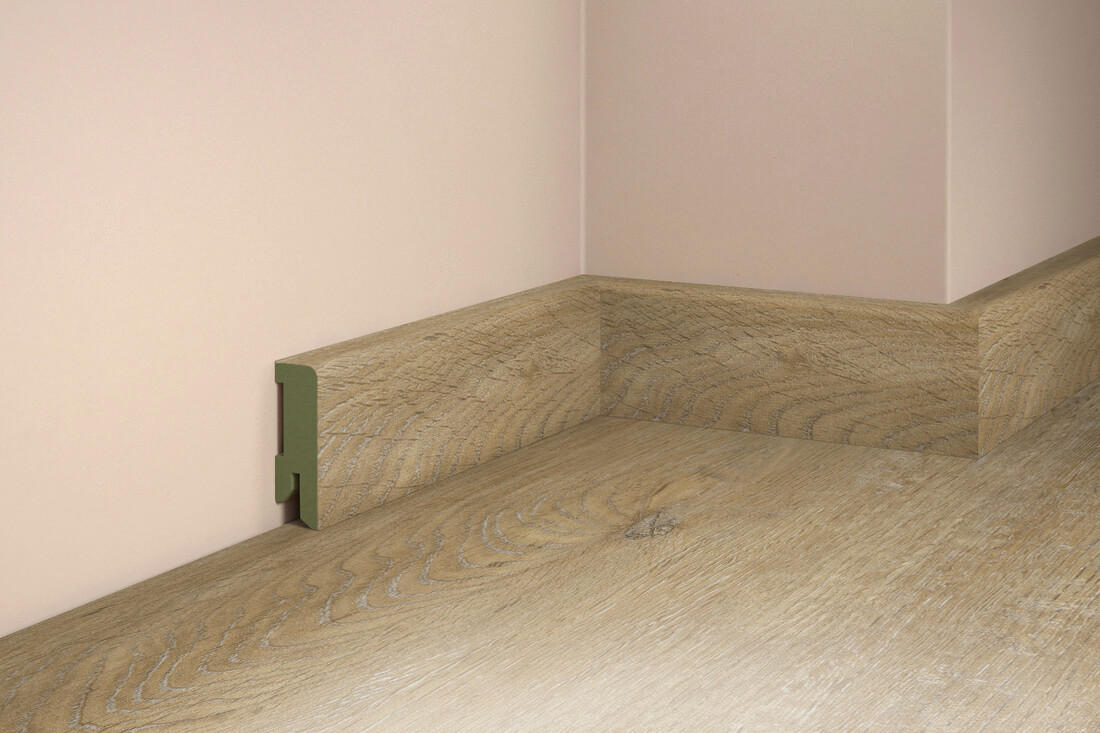 SOCKELLEISTE, Eiche Saale  - Basics, Holz (206,5/5/1,6cm) - Tilo