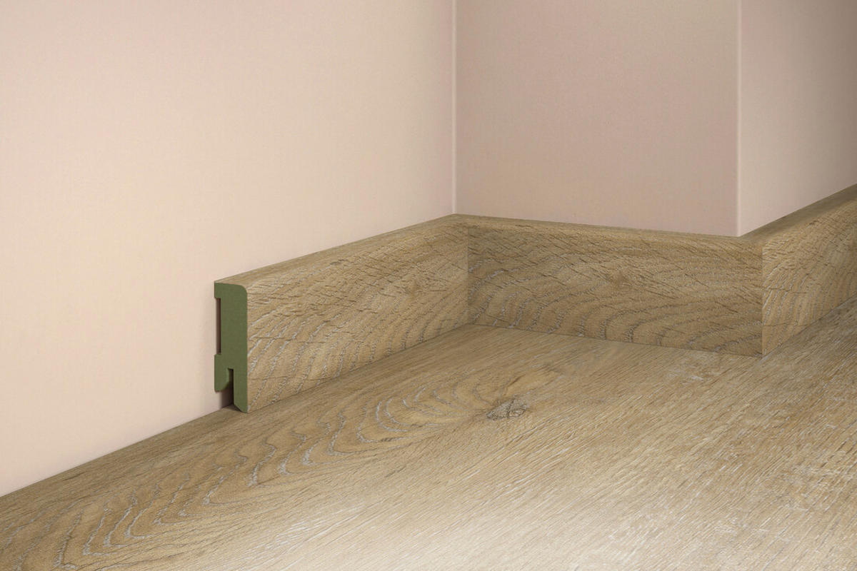 SOCKELLEISTE, Eiche Saale  - Basics, Holz (206,5/5/1,6cm) - Tilo