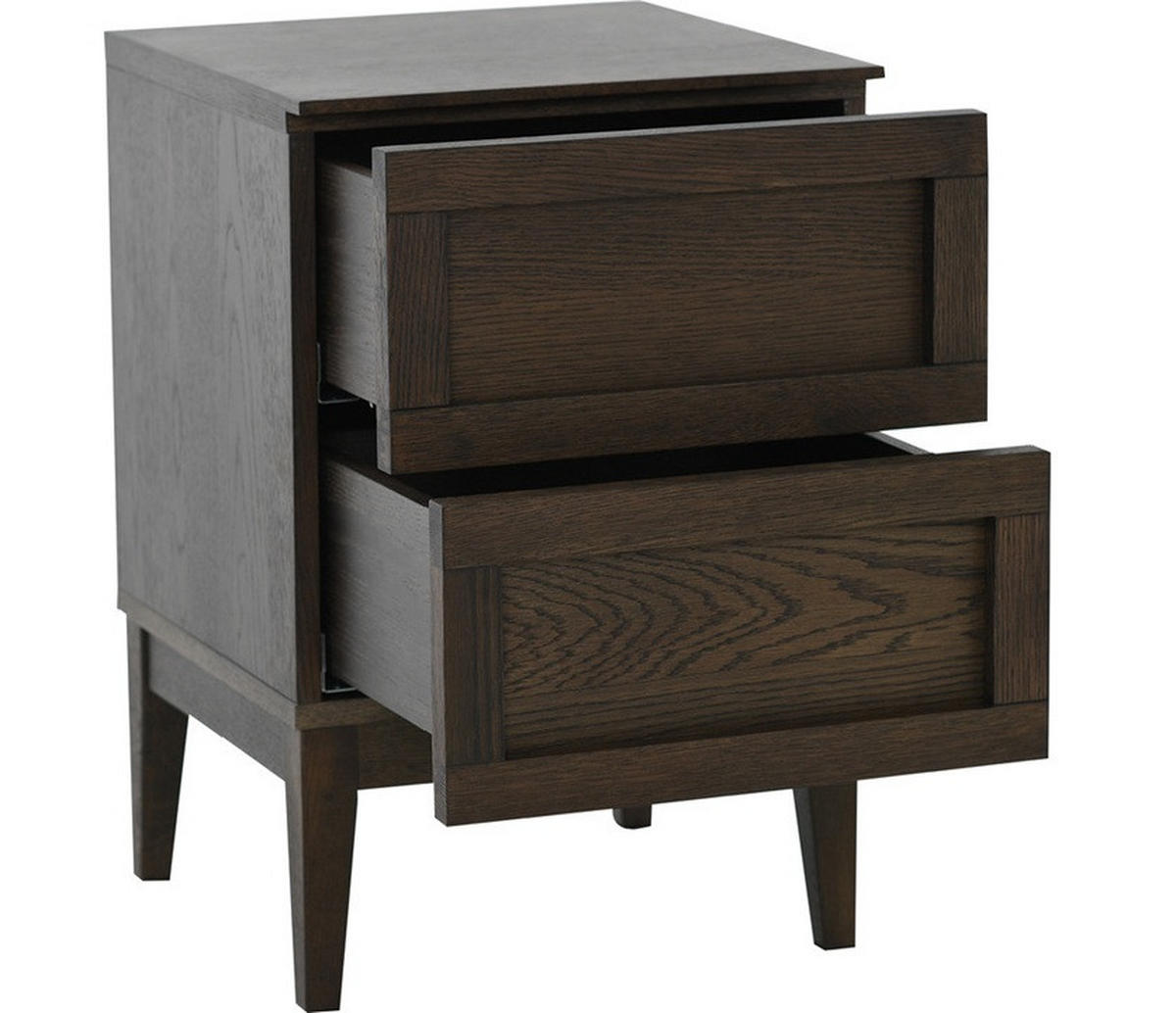 SÄNGBORD i faner ek brun  - brun, Modern, trä (42/63/42cm) - Best Price