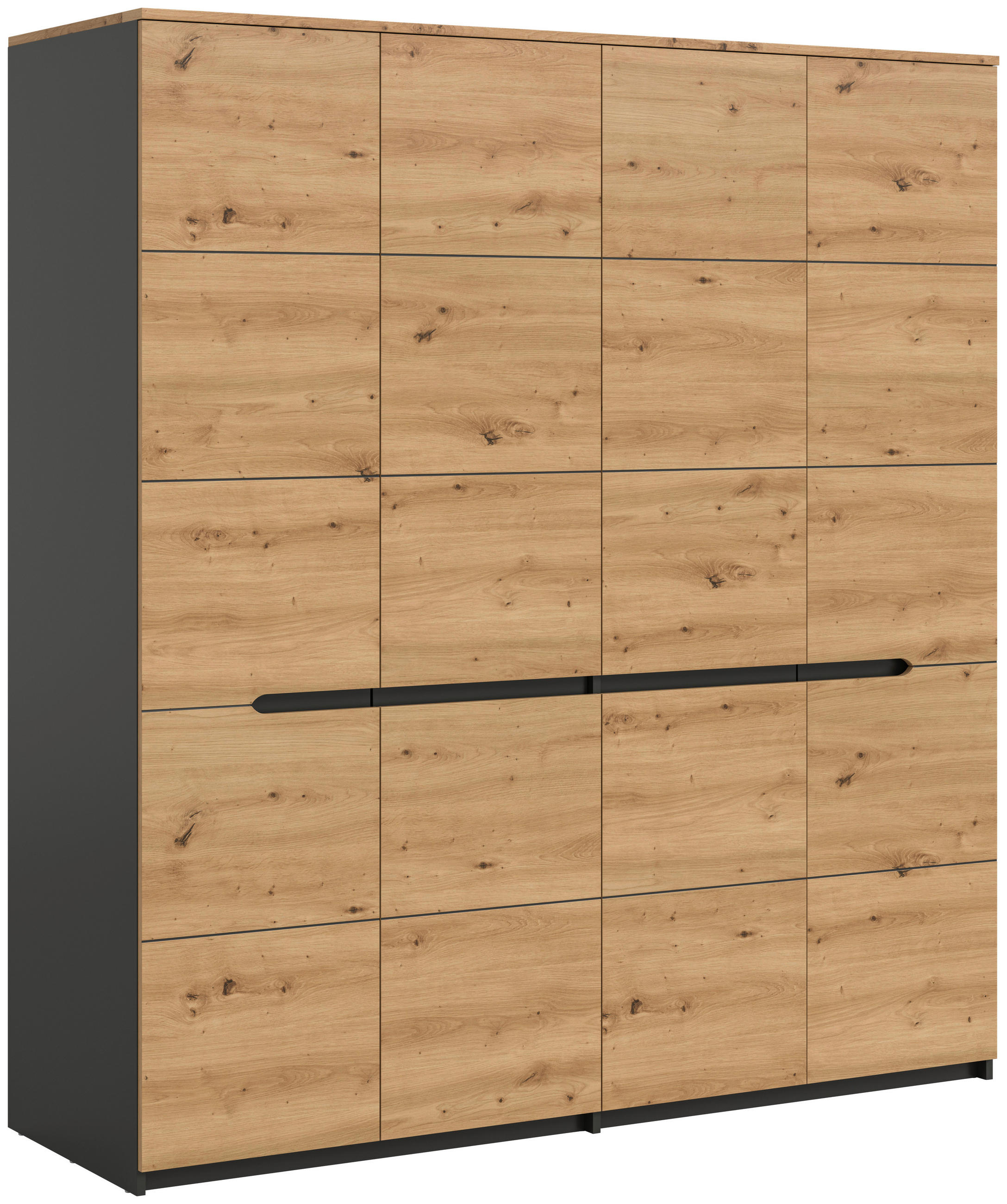 DREHTÜRENSCHRANK 180/198/59 cm,  in Eiche Artisan, 4-türig  - Eiche Artisan, MODERN, Holzwerkstoff (180/198/59cm) - MID.YOU