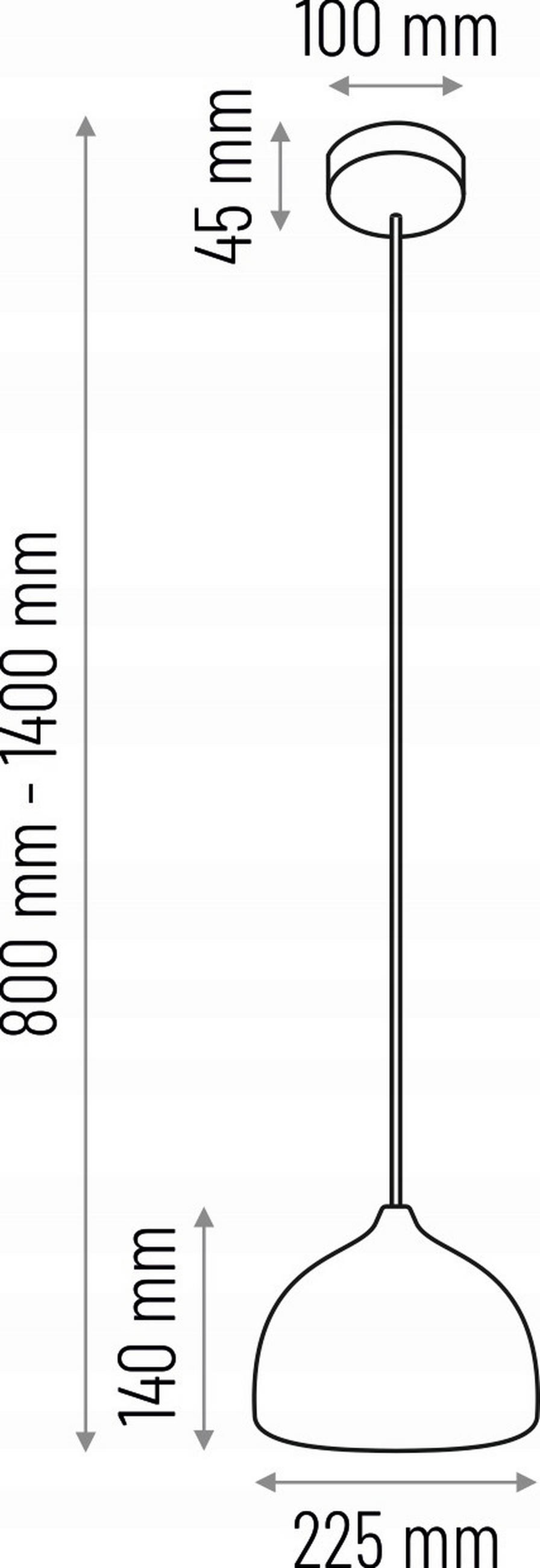 ZÁVĚSNÉ SVÍTIDLO, 22,5/90-140 cm  - černá, Design, dřevo (22,5/90-140cm)