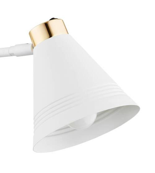 WANDLEUCHTE 24/57/15 cm   - Goldfarben/Weiß, Basics, Metall (24/57/15cm)