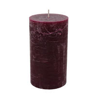 STUMPENKERZE 10/18 cm  - Dunkelrot, Basics, Naturmaterialien (10/18cm) - Ambia Home