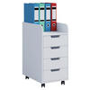 RULLHURTS 33/65/40 cm  - vit, Klassisk, trämaterial/plast (33/65/40cm) - MID.YOU