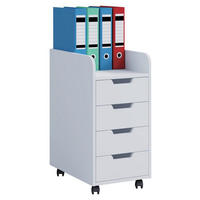 RULLHURTS 33/65/40 cm  - vit, Klassisk, trämaterial/plast (33/65/40cm) - MID.YOU