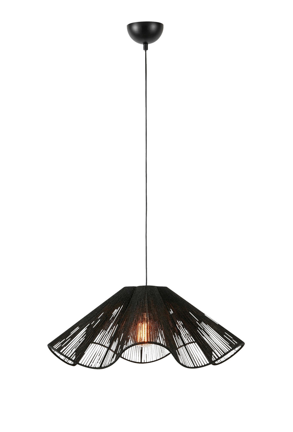 HÄNGELEUCHTE 60/24 cm   - Schwarz, Basics, Naturmaterialien/Metall (60/24cm) - Markslöjd