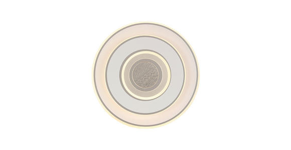 LED-DECKENLEUCHTE 35/6 cm   - Chromfarben/Weiß, Basics, Kunststoff/Metall (35/6cm) - Novel