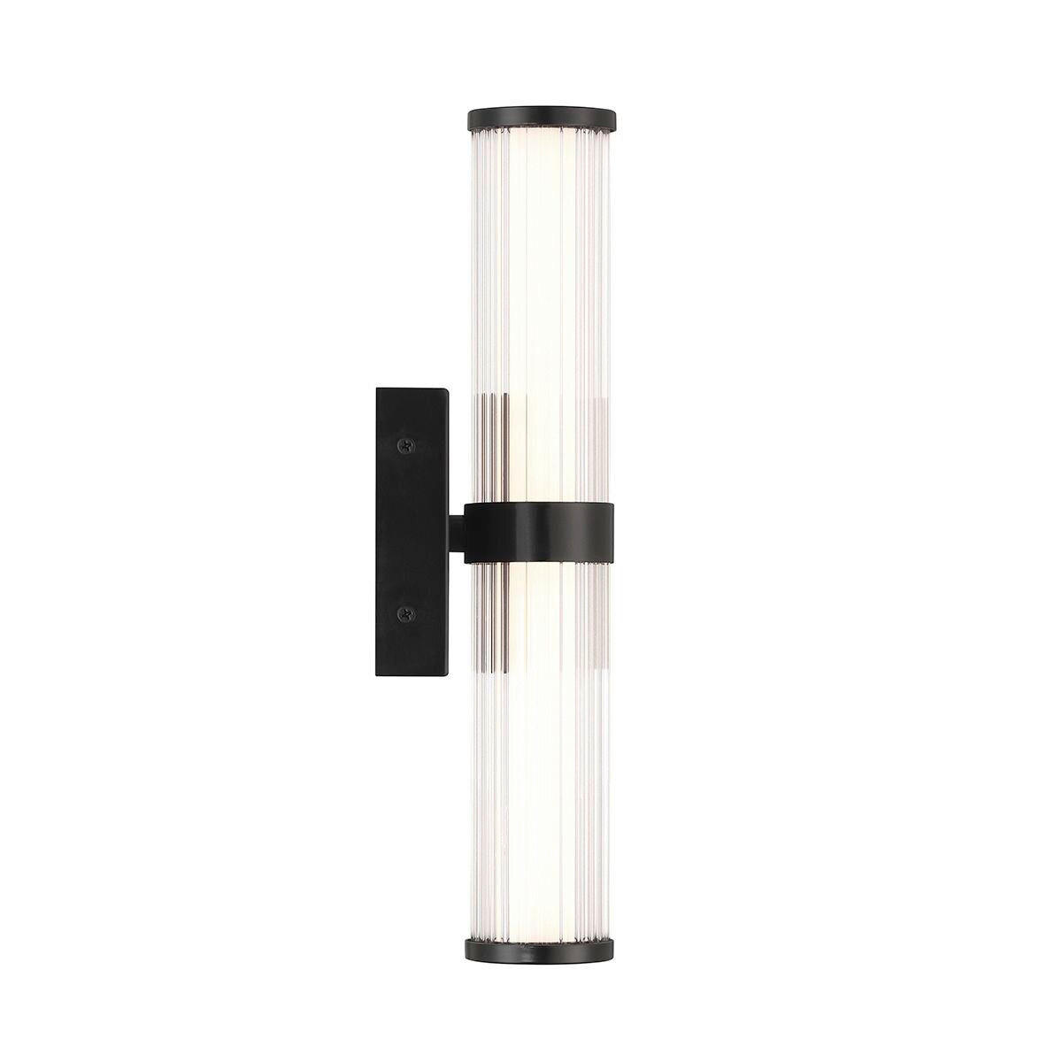 LED-WANDLEUCHTE Eurofase 35,5/9/10,1 cm  - Chromfarben, Basics, Glas/Metall (35,5/9/10,1cm) - Elstead Lighting