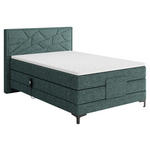 BOXSPRINGBETT 120/200 cm  in Grün  - Schwarz/Grün, KONVENTIONELL, Holz/Textil (120/200cm) - Esposa