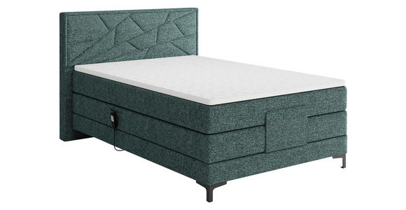 BOXSPRINGBETT 120/200 cm in Grün - Schwarz/Grün, KONVENTIONELL, Holz/Textil (120/200cm) - Esposa