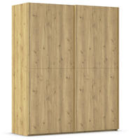 SCHWEBETÜRENSCHRANK 180/223/68 cm 2-türig Eichefarben  - Eichefarben, Design, Holz/Holzwerkstoff (180/223/68cm) - Novel
