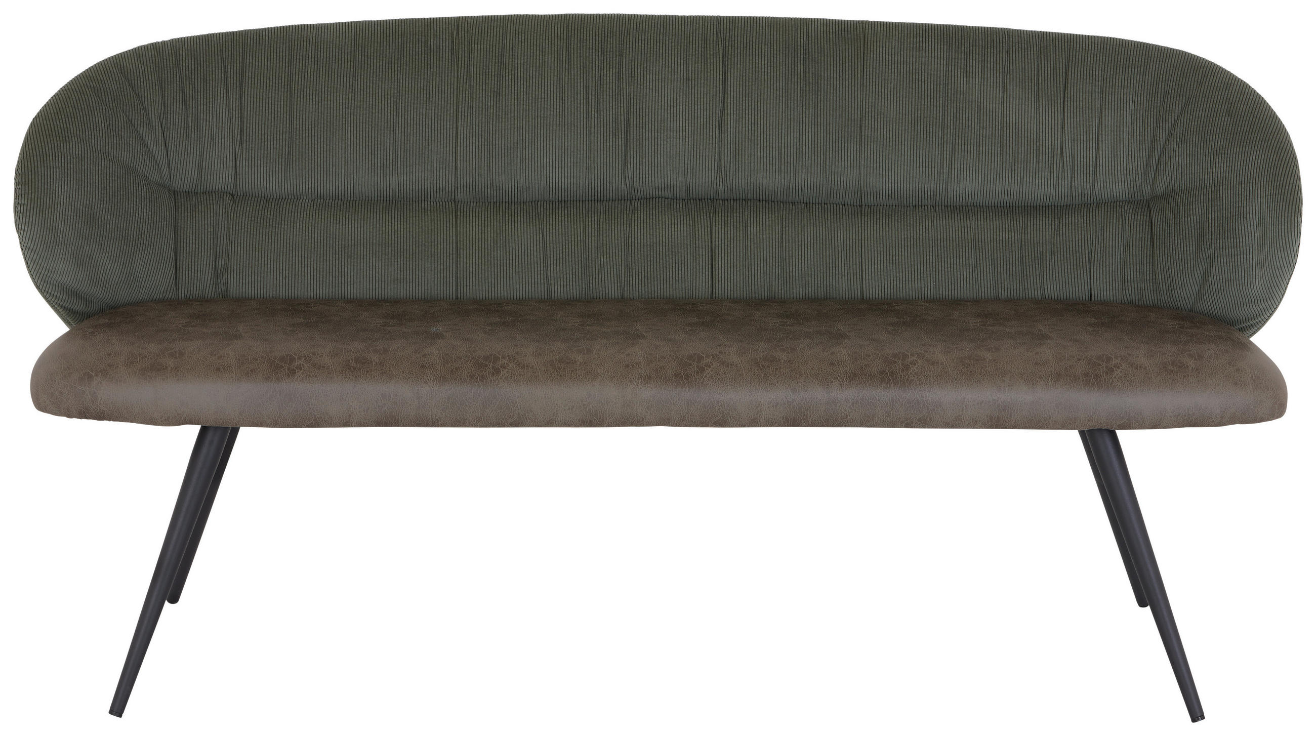 Mid.you Sitzbank Cord Grün 168x82x62 cm