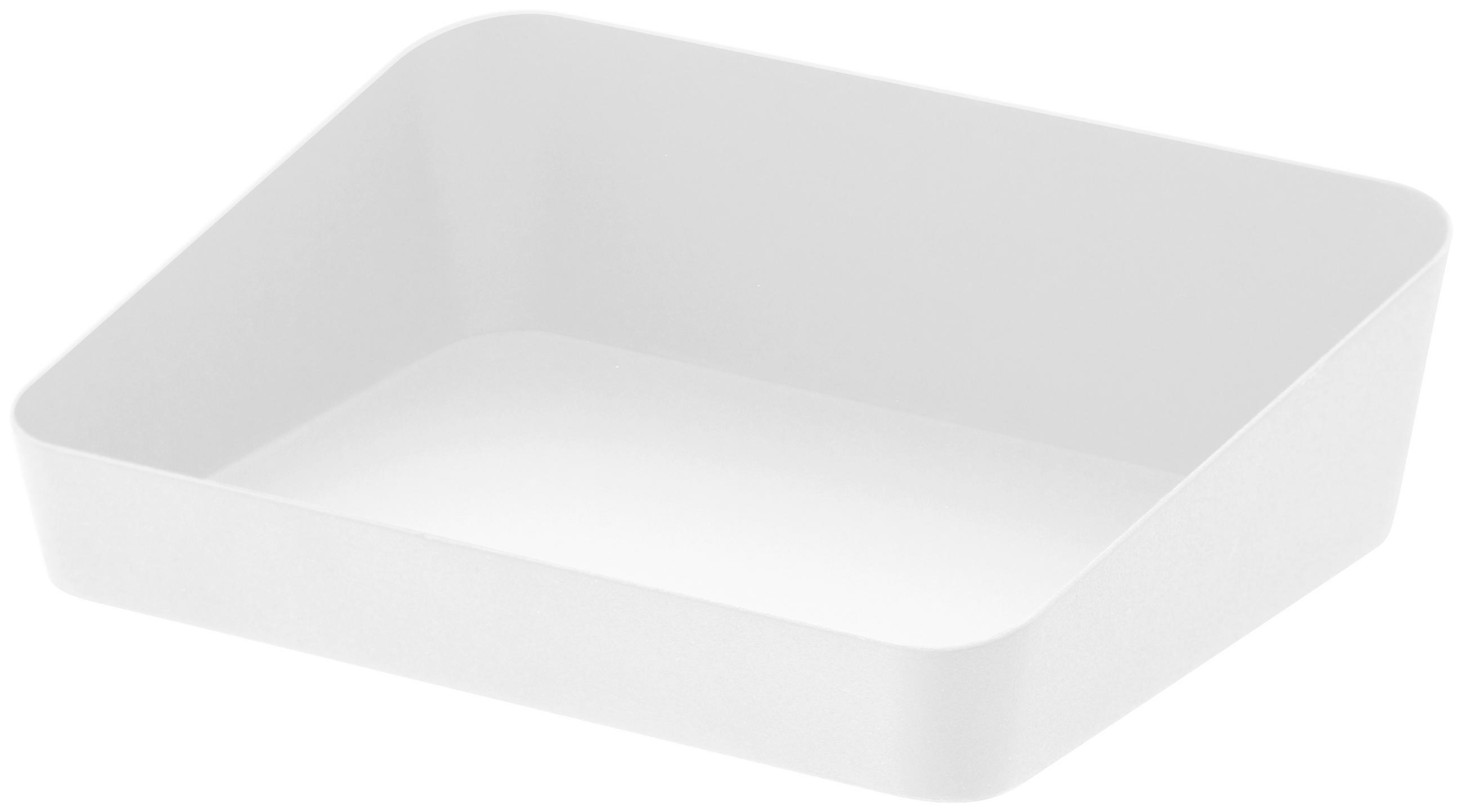 UNIVERSALABLAGE  - Weiss, Basics, Metall (17,5/13,5/5cm)