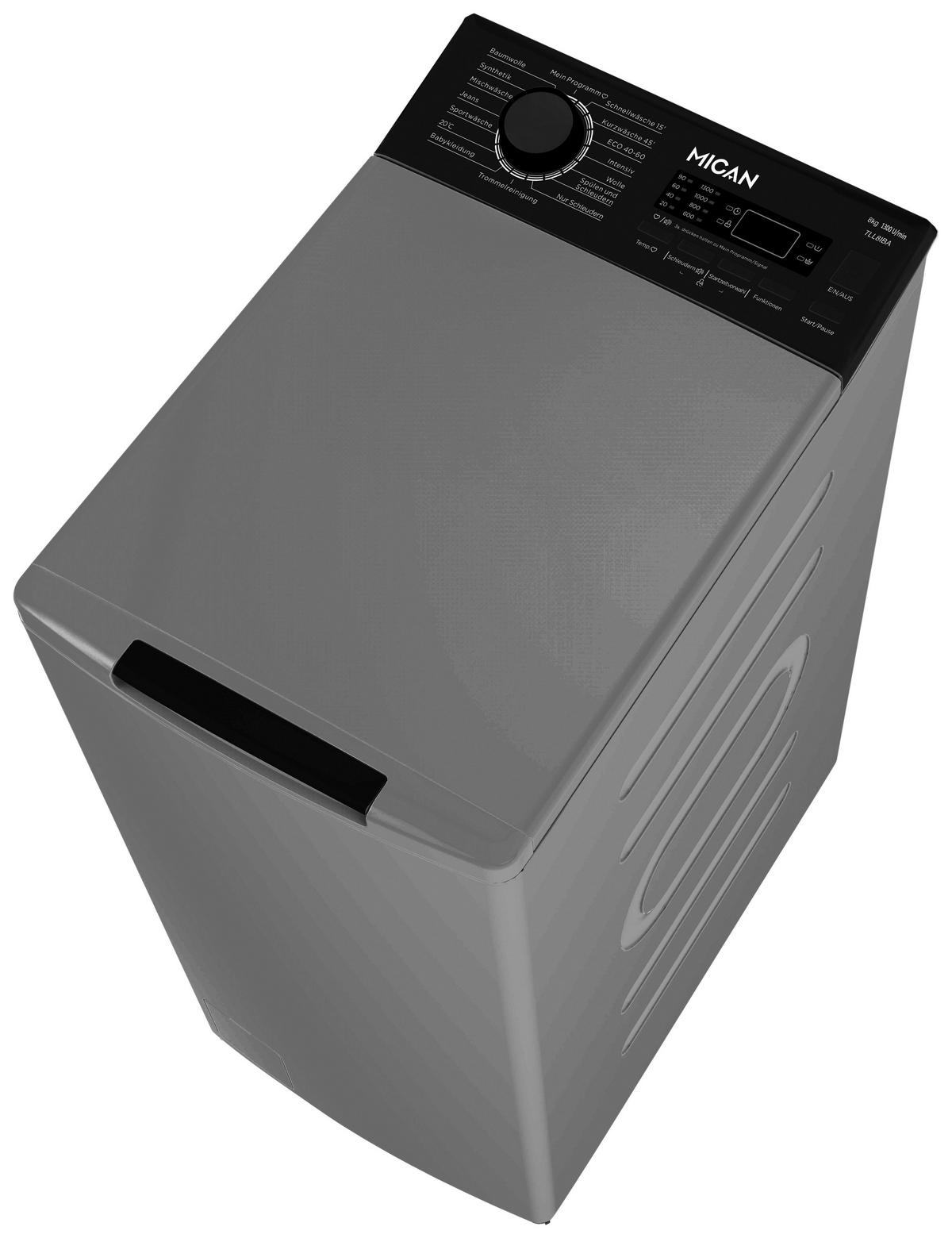 WASCHMASCHINE - Silberfarben, Basics, Kunststoff/Metall (40/87/61cm) - Mican