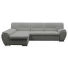 ECKSOFA  in Flachgewebe Hellgrau  167/281 cm  - Silberfarben/Hellgrau, Design, Kunststoff/Textil (167/281cm) - MID.YOU