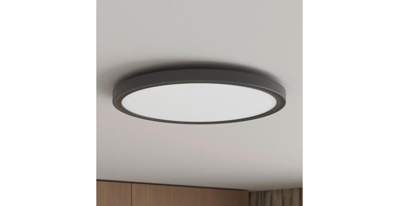 LED-DECKENLEUCHTE 29,3/2,8 cm   - Schwarz, Basics, Kunststoff (29,3/2,8cm) - Novel