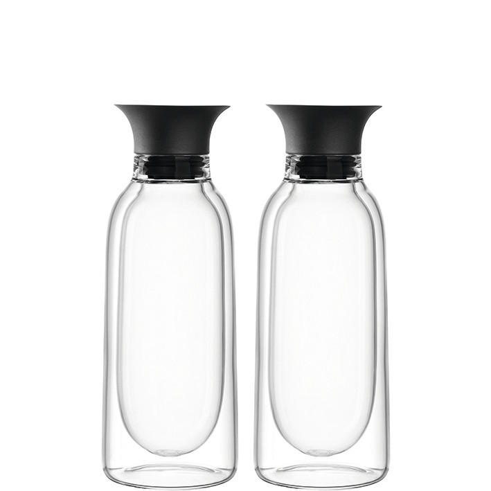 FLAŠICA ZA ULJE/SIRĆE  plastika, staklo  - prozirna/crna, Osnovno, staklo/plastika (6,00/17,00/6,00cm) - Leonardo