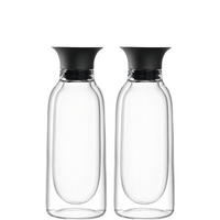 FLAŠICA ZA ULJE/SIRĆE  plastika, staklo  - prozirna/crna, Osnovno, staklo/plastika (6,00/17,00/6,00cm) - Leonardo