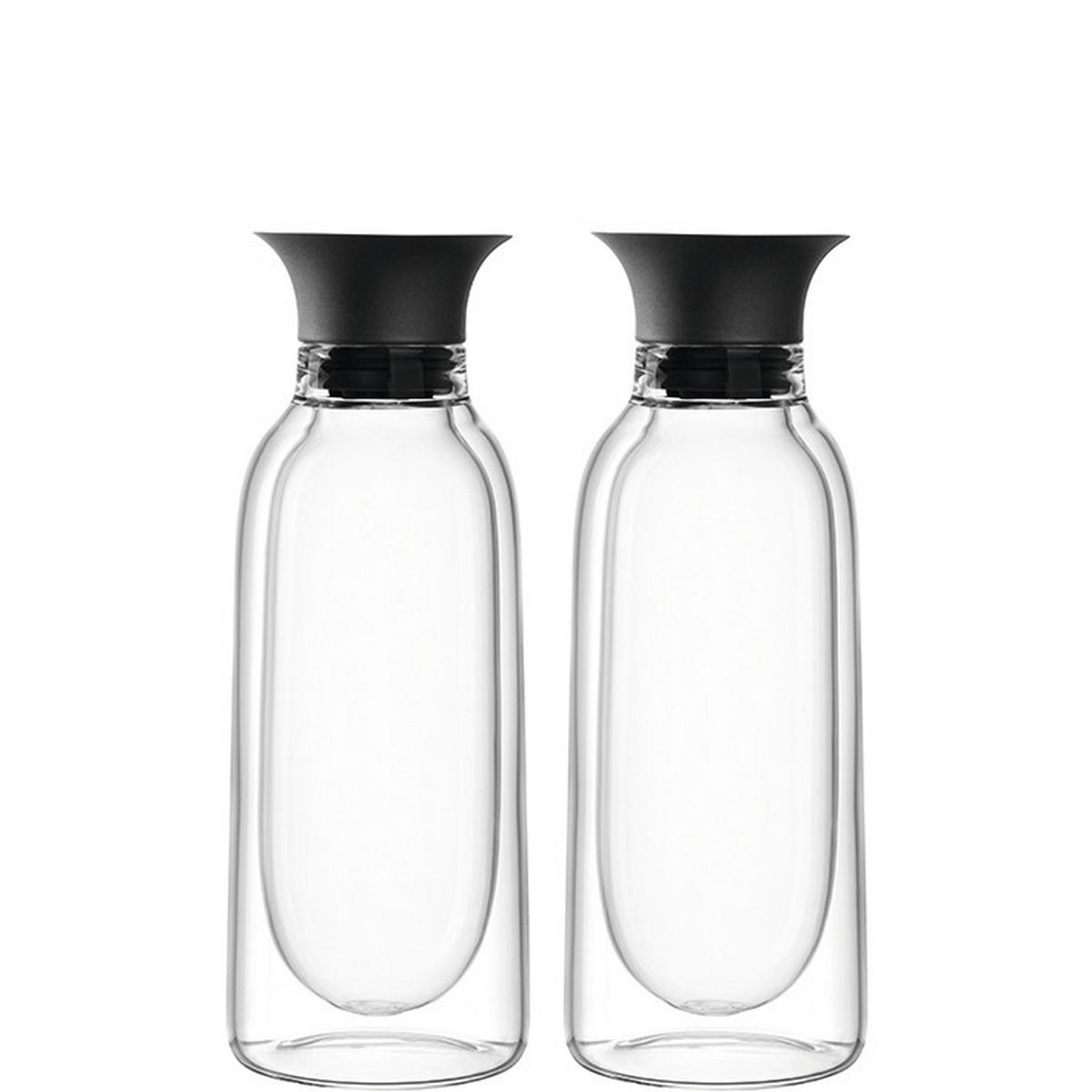 FLAŠICA ZA ULJE/SIRĆE  plastika, staklo  - prozirna/crna, Osnovno, staklo/plastika (6,00/17,00/6,00cm) - Leonardo