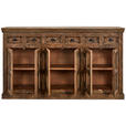 SIDEBOARD in 210/120/45 cm - Braun, Trend, Glas/Holz (210/120/45cm) - Ambia Home