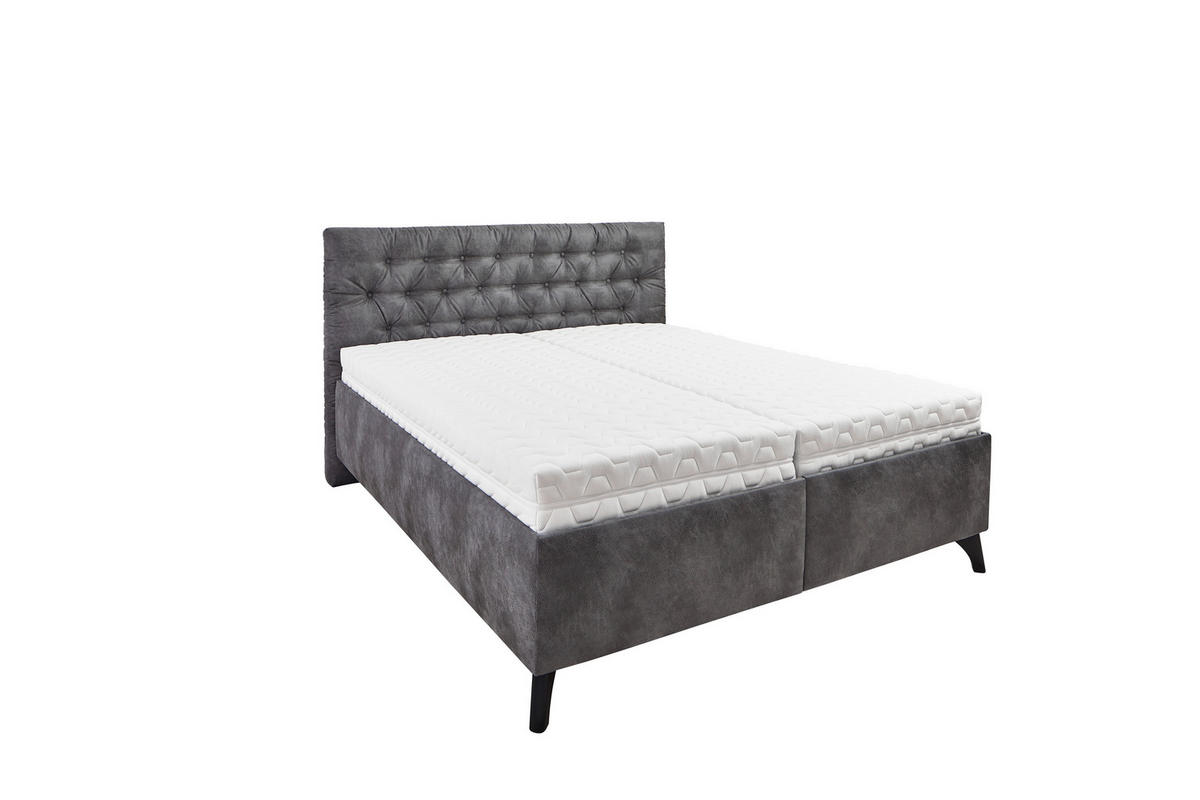 POLSTERBETT 180/200 cm, {[inkl. ],item.attr('349-543'),[, ]} - Schwarz/Weiß, Design, Holz/Textil (180/200cm) - Voleo