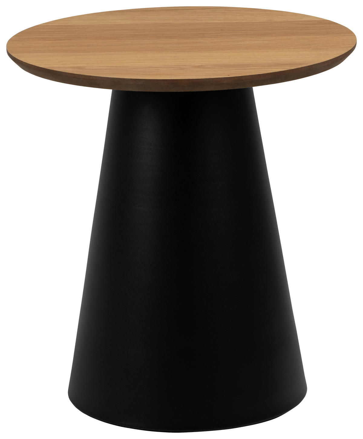 KONFERENČNÍ STOLEK, přírodní barvy, dřevo, kov, 45/48 cm - černá/přírodní barvy, Design, kov/dřevo (45/48cm) - MID.YOU