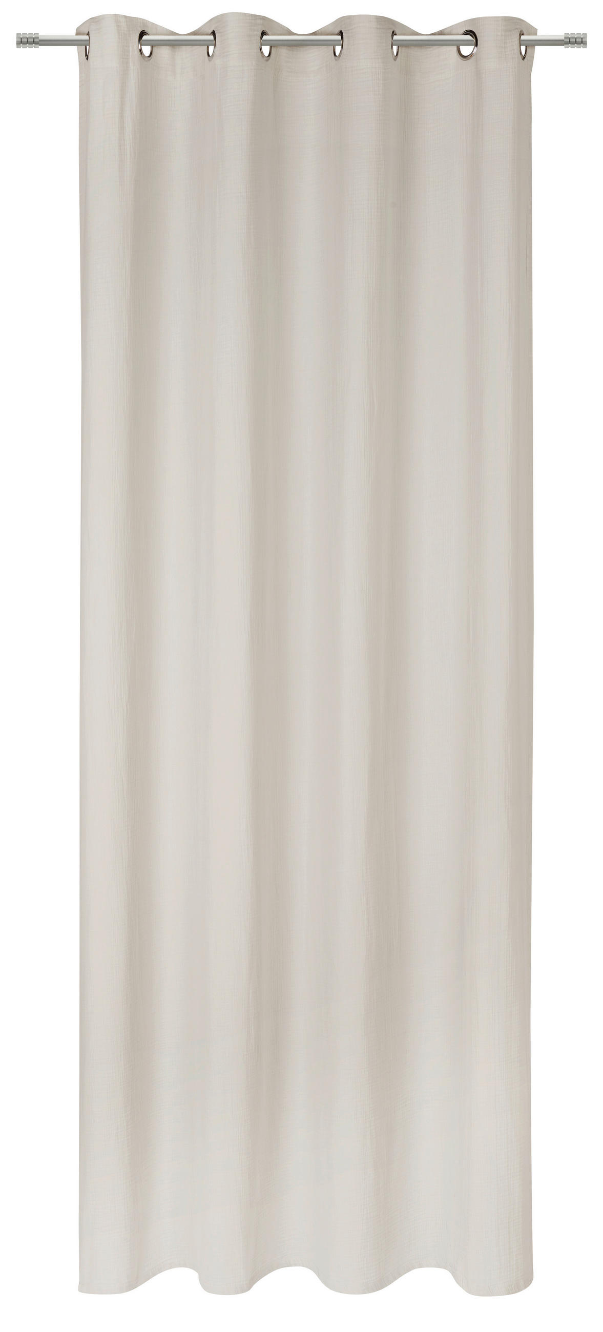ÖSENSCHAL blickdicht 140/255 cm   - Taupe, KONVENTIONELL, Textil (140/255cm) - Bio:Vio