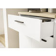 GARDEROBE  in 105/188/38 cm  - Eichefarben/Weiß, MODERN, Glas/Holzwerkstoff (105/188/38cm) - Xora