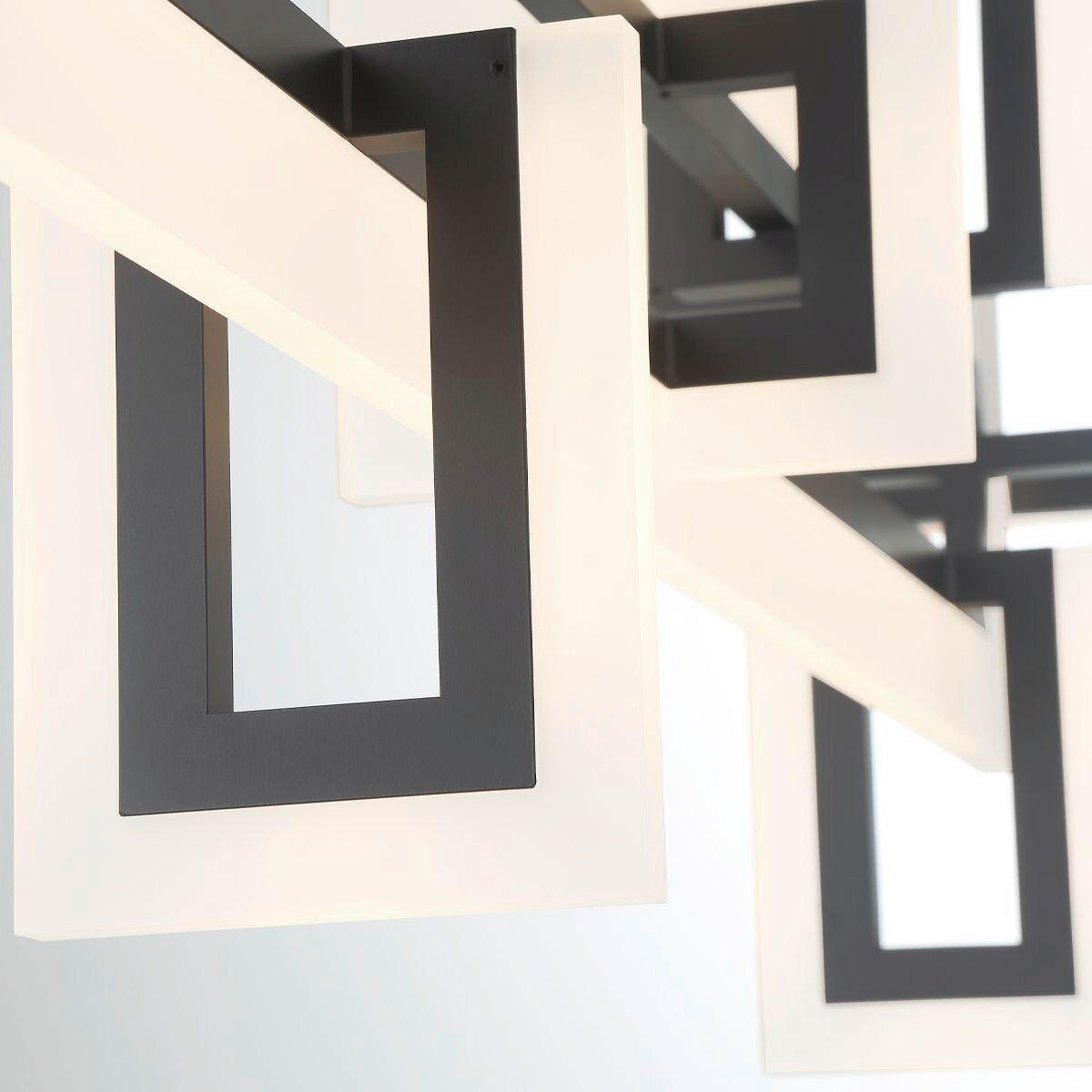 LED-HÄNGELEUCHTE Eurofase 50/122,8/23,1 cm   - Schwarz, Design, Kunststoff/Metall (50/122,8/23,1cm) - Elstead Lighting