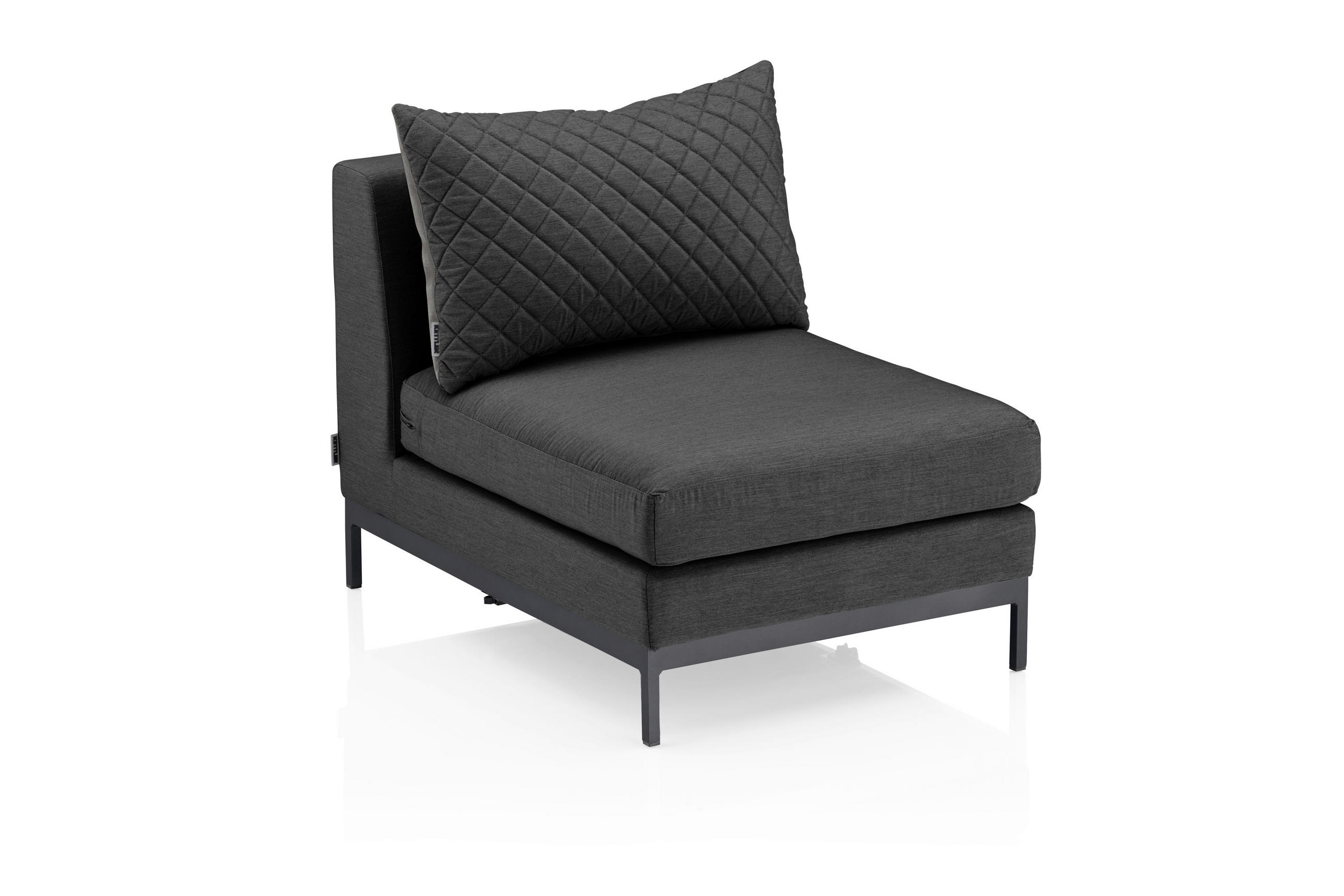LOUNGEMITTELTEIL  - Anthrazit, Basics, Textil/Metall (69/70/96cm) - Kettler