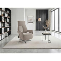 RELAXSESSEL Textil Taupe  - Taupe/Schwarz, Basics, Textil/Metall (75/110/85cm) - Sit & More