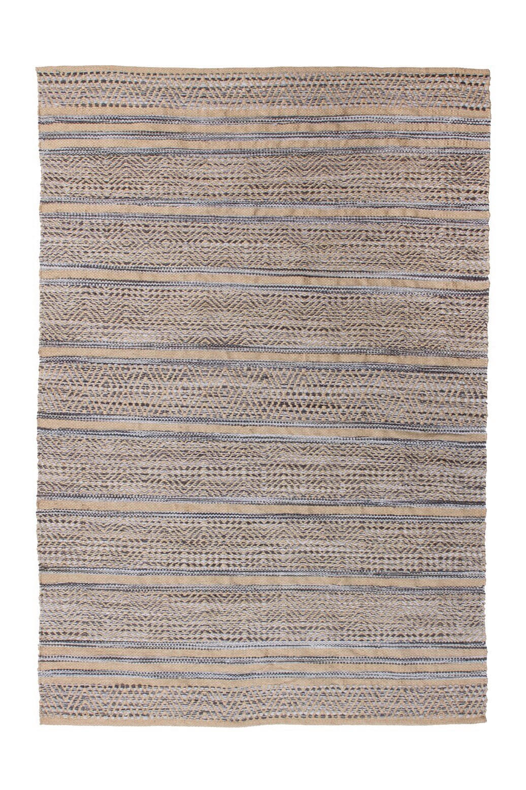 RAVNO TKANA PREPROGA  Sienna     160/230 cm    spleteno  siva  - siva, Basics, tekstil (160/230cm) - Kayoom