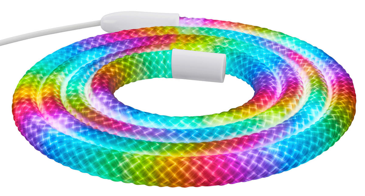 LED SZALAG 200 cm  - fehér, Basics, műanyag (200cm)