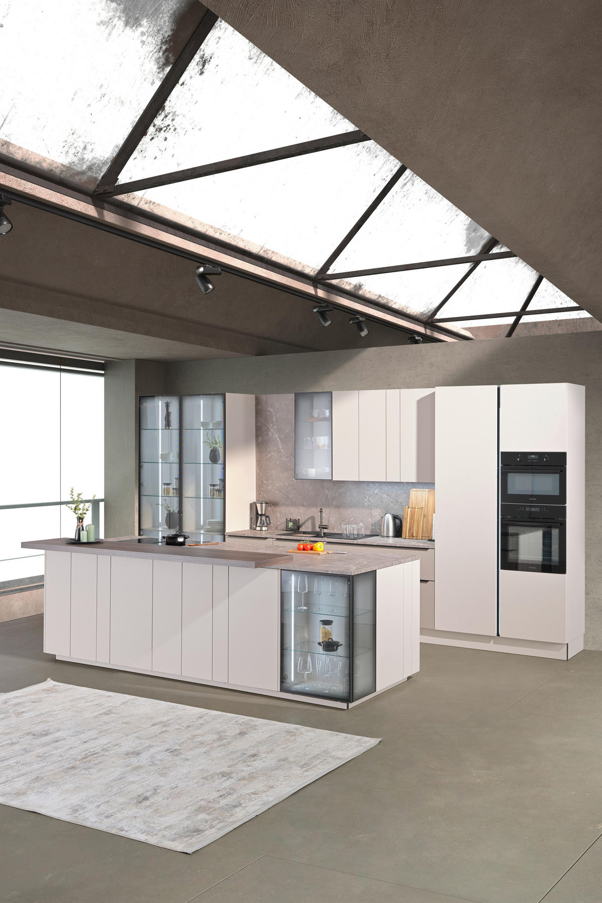 INBYGGNADSKÖK   - sahara/ekfärgad, Design, trämaterial - Dieter Knoll