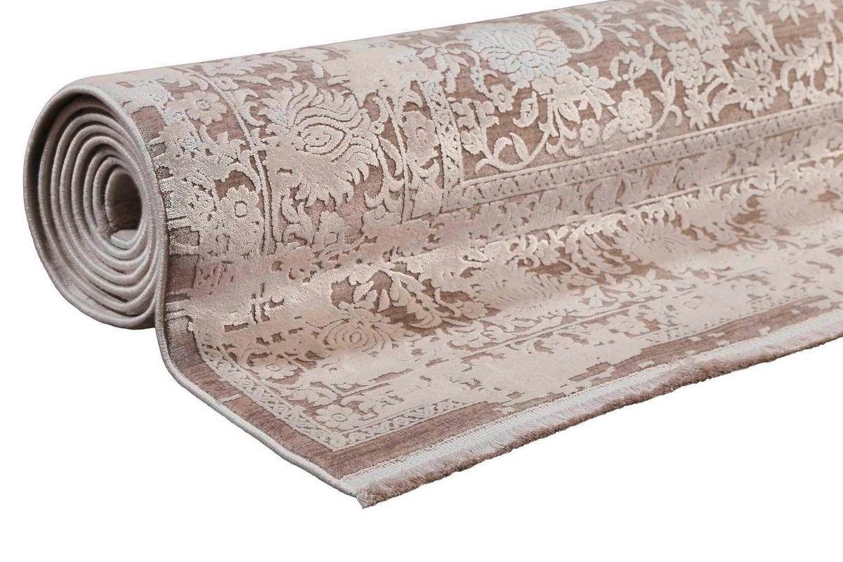 VINTAGE-TEPPICH 133/200 cm Florida Grau, Weiß  - Weiß/Grau, LIFESTYLE, Textil (133/200cm) - Esprit