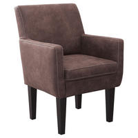 SESSEL in Mikrofaser Dunkelbraun  - Dunkelbraun/Beige, KONVENTIONELL, Holz/Textil (66/97/71cm) - Sit & More