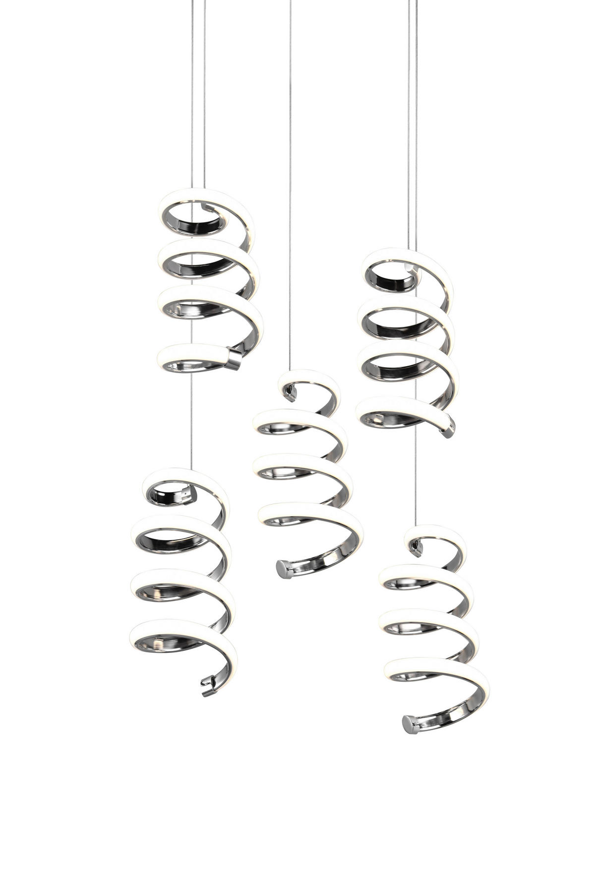 LED FÜGGŐLÁMPA 150/45 cm  - króm, Design, fém (150/45cm)