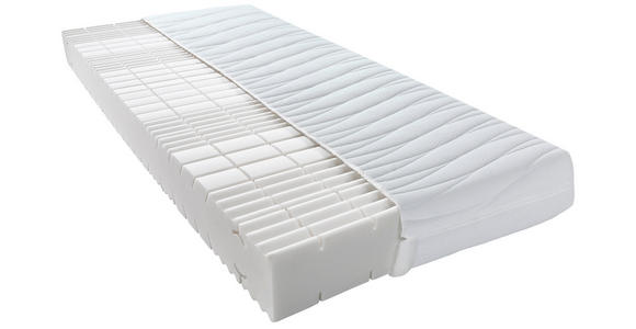 KOMFORTSCHAUMMATRATZE 160/200 cm  - Weiß, Basics, Textil (160/200cm) - Sleeptex