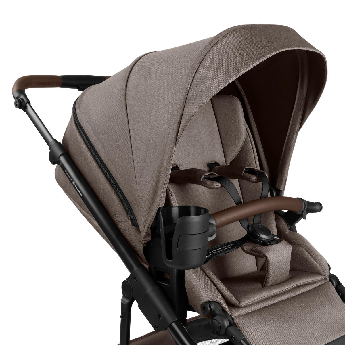 KINDERWAGEN  Salsa 5 Air  Nature  - Graubraun/Schwarz, Basics, Metall (63/118/95.5cm) - ABC Design