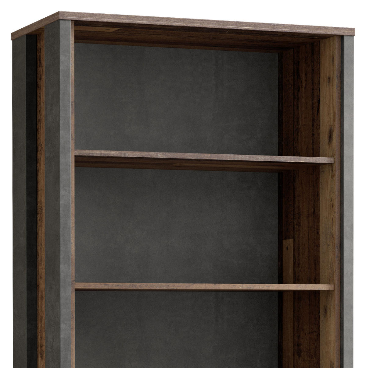 AKTENSCHRANK Braun, Dunkelgrau  - Dunkelgrau/Braun, KONVENTIONELL, Holzwerkstoff/Kunststoff (86/221/42cm) - MID.YOU
