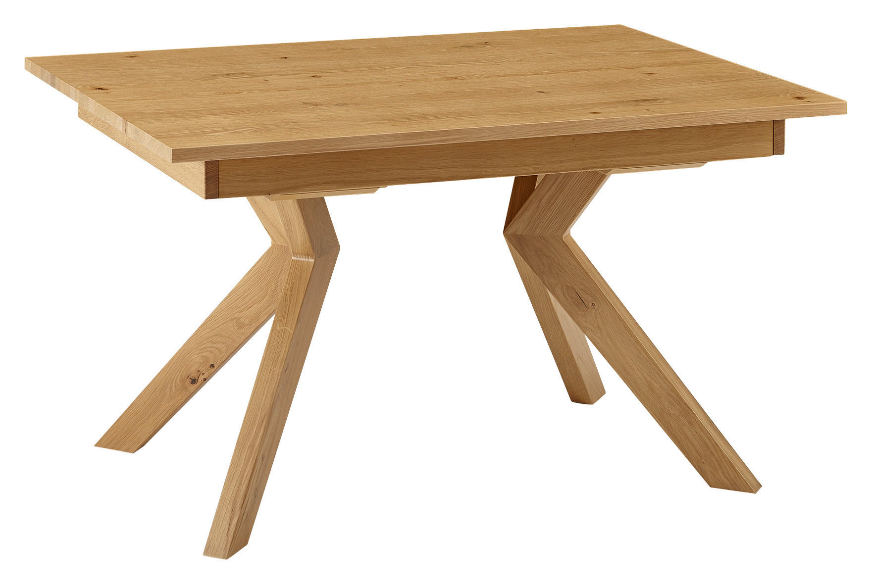 ESSTISCH in Holz 140/100/76 cm  - Eichefarben, Design, Holz (140/100/76cm) - Venda