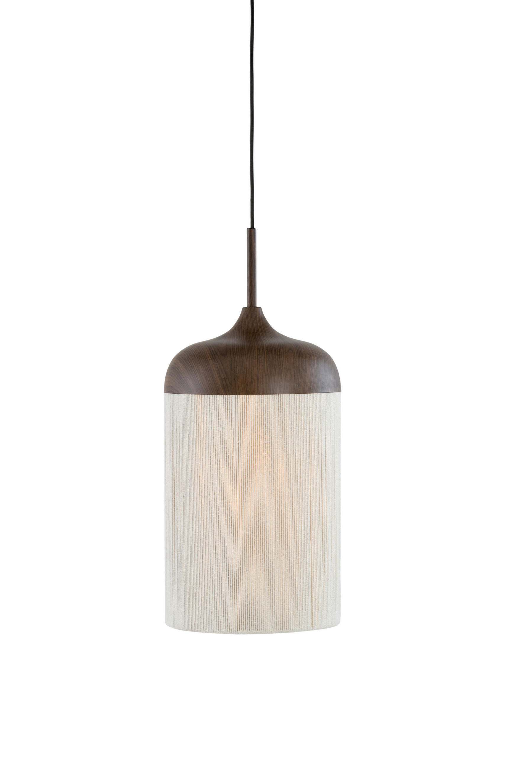 HÄNGELEUCHTE Dania 22/22/41,5 cm   - Creme/Braun, Design, Textil/Metall (22/22/41,5cm) - Light & Living