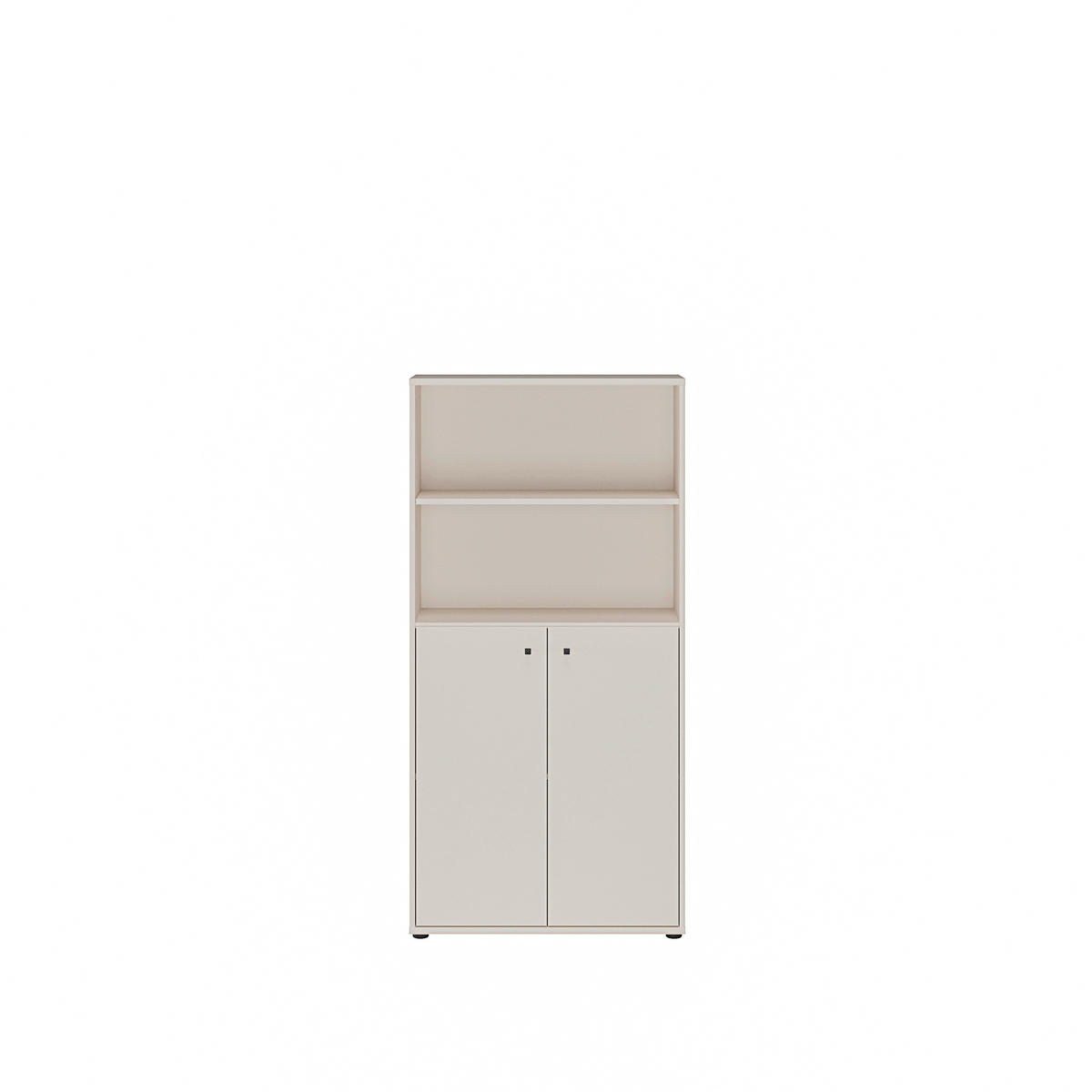 REGAL Sandfarben  - Sandfarben/Schwarz, Design, Holzwerkstoff/Kunststoff (73,7/149,5/34,8cm)