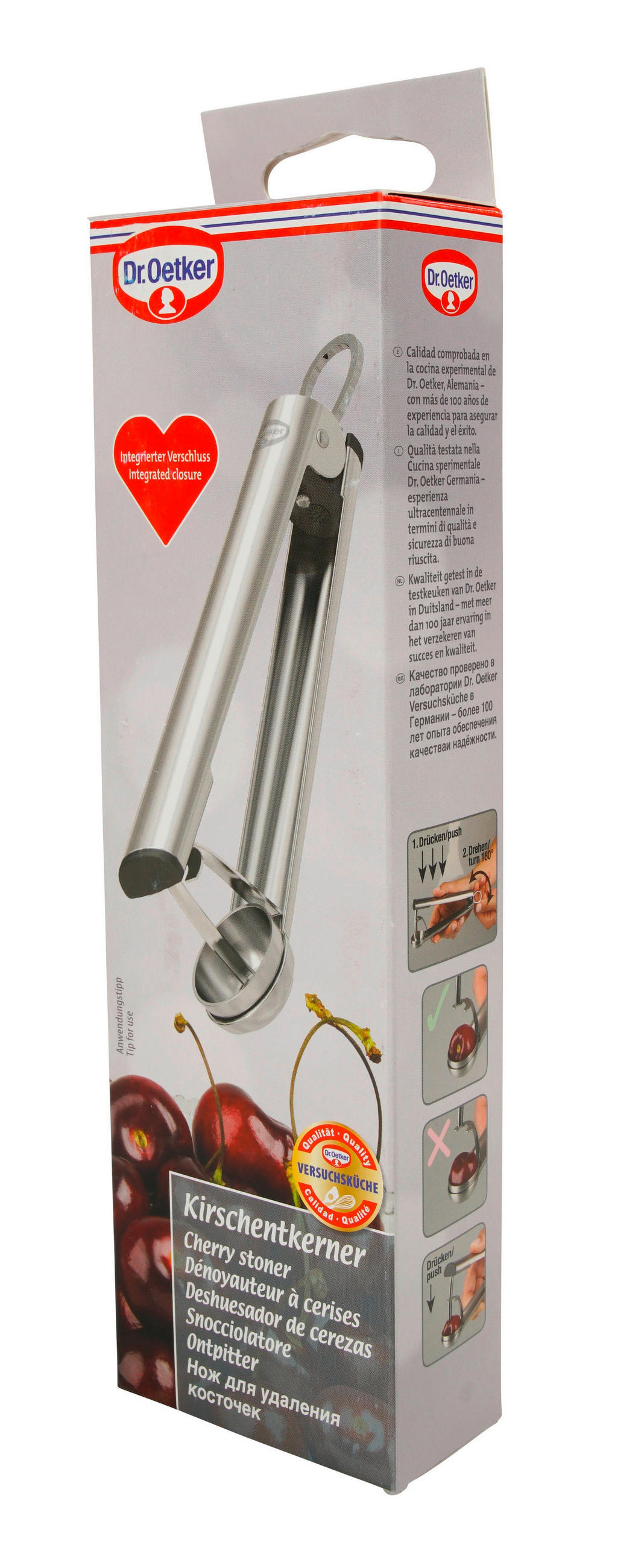 KIRSCHENTKERNER - Silberfarben, Basics, Metall (17,5cm) - Dr.Oetker