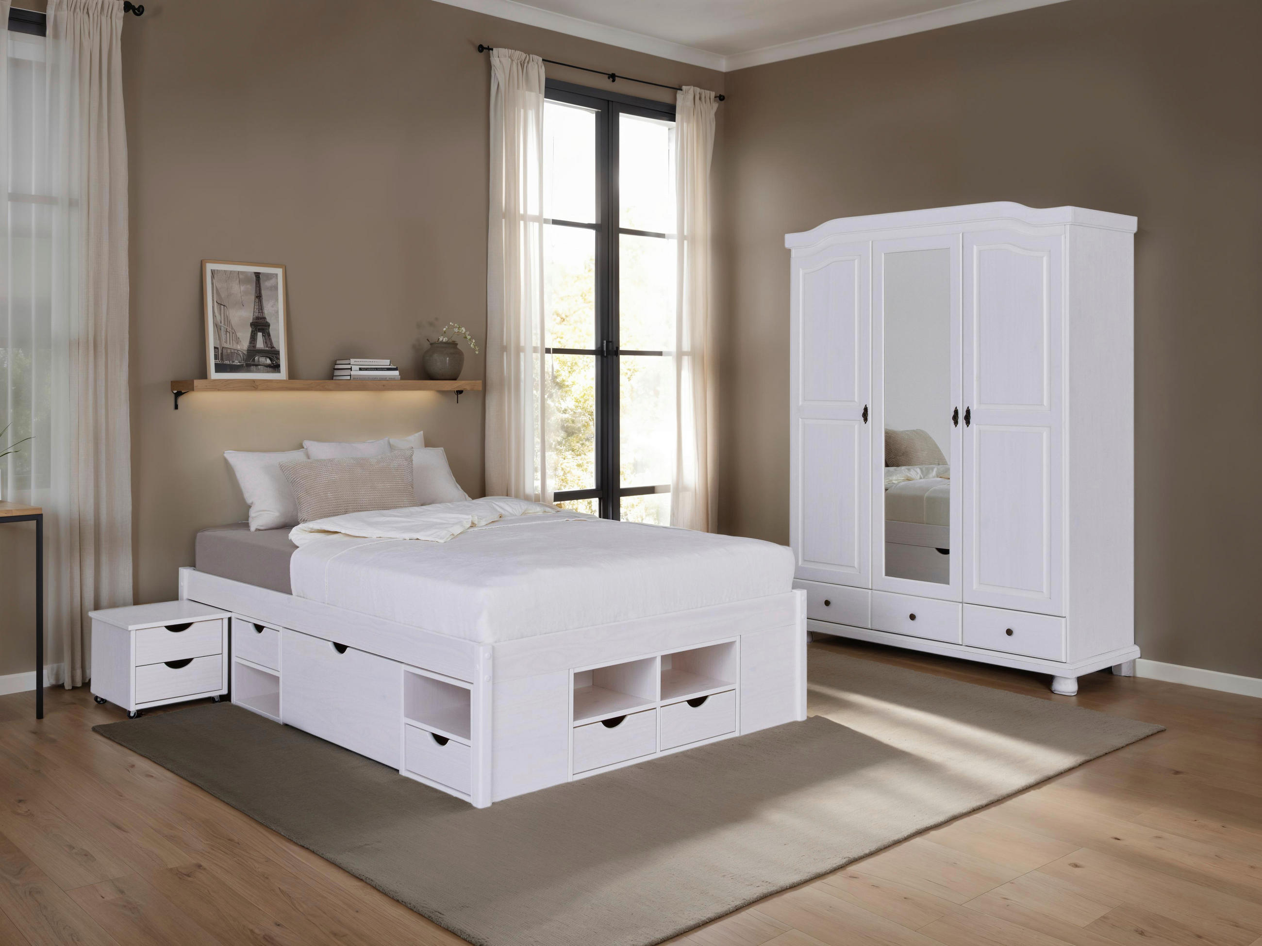 EINZELZIMMER Weiß  - Weiß, MODERN, Holz - MID.YOU